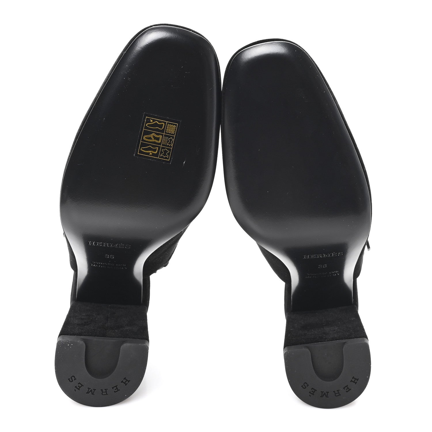 Hermes Velvet Jackie 90 Pumps 36 Black 6 of 10