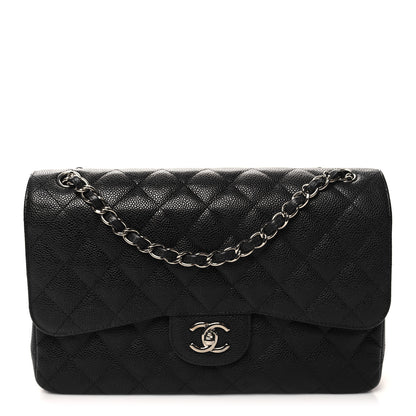 Chanel Caviar Quilted Jumbo Double Flap Black 1 of 10