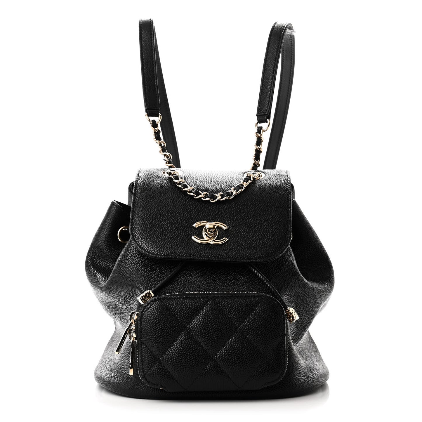 Caviar Quilted Mini Business Affinity Backpack Black