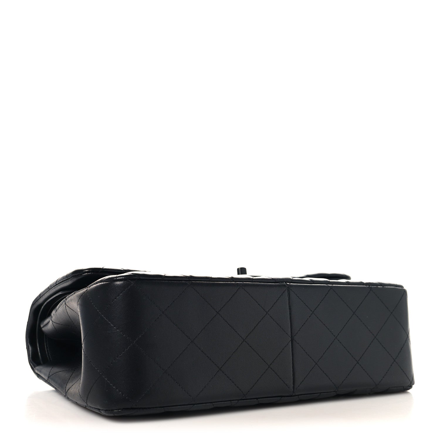 Chanel Lambskin Quilted Jumbo Double Flap So Black 4 of 13