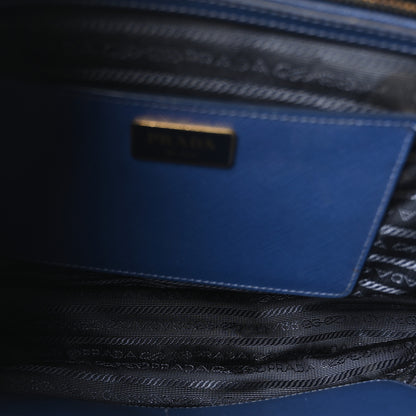 Prada Saffiano Lux Medium Galleria Double Zip Tote Blue 5 of 10