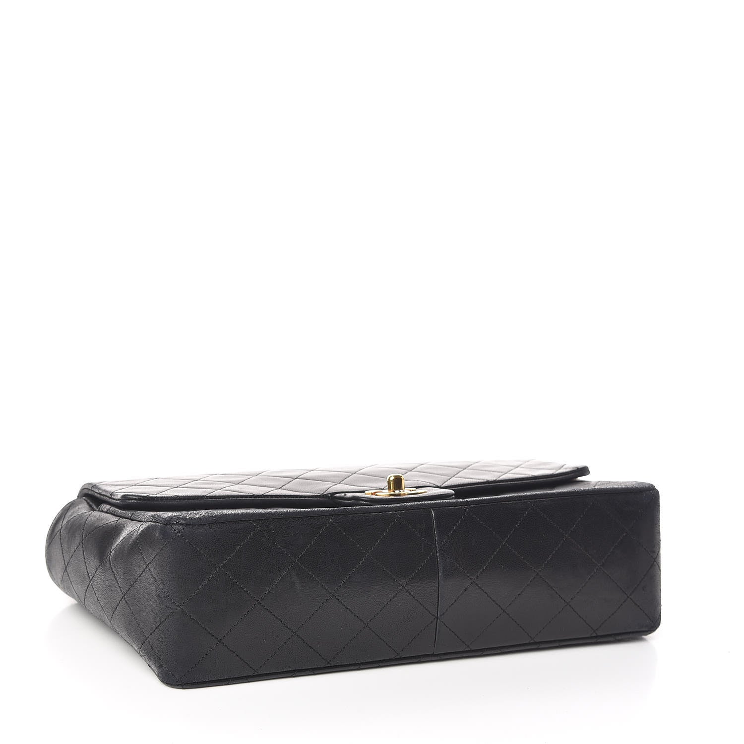 Chanel Lambskin Quilted Medium Single Flap Black 4 of 13
