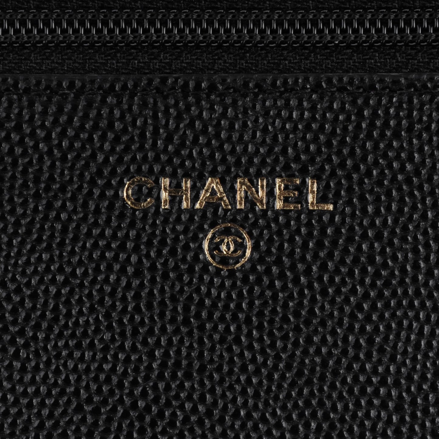 Caviar Quilted Boy Wallet On Chain WOC Black