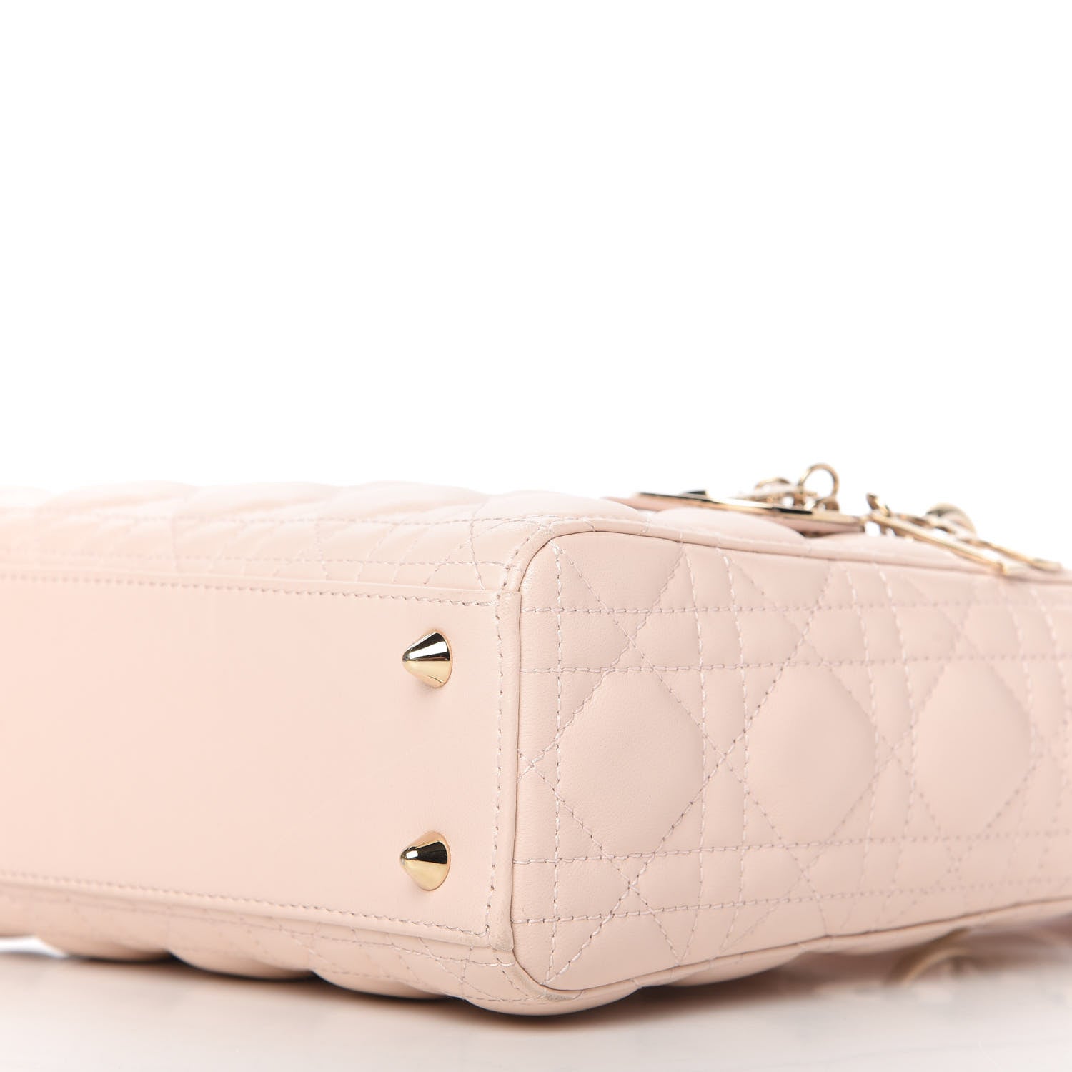 Christian Dior Lambskin Cannage Small Lucky Badges My Lady Dior Pink 7 of 10