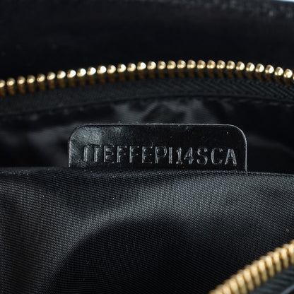 Burberry Soft Lambskin Bridle Calfskin Medium Gosford Hobo Black 11 of 12