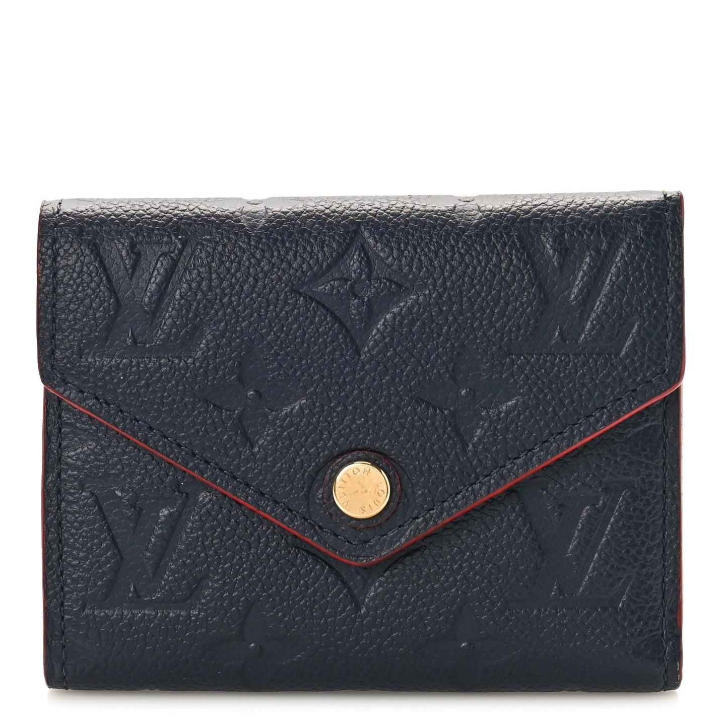 Empreinte Victorine Wallet Marine Rouge