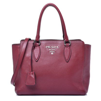 Prada Vitello Phenix Tote Cerise 1 of 8