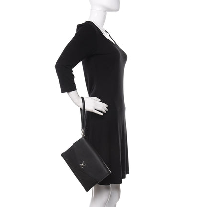 Louis Vuitton Soft Calfskin My Lockme Pochette Black 2 of 9