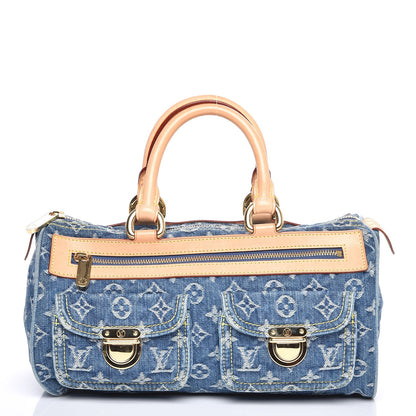 Louis Vuitton Monogram Denim Neo Speedy Blue 1 of 7