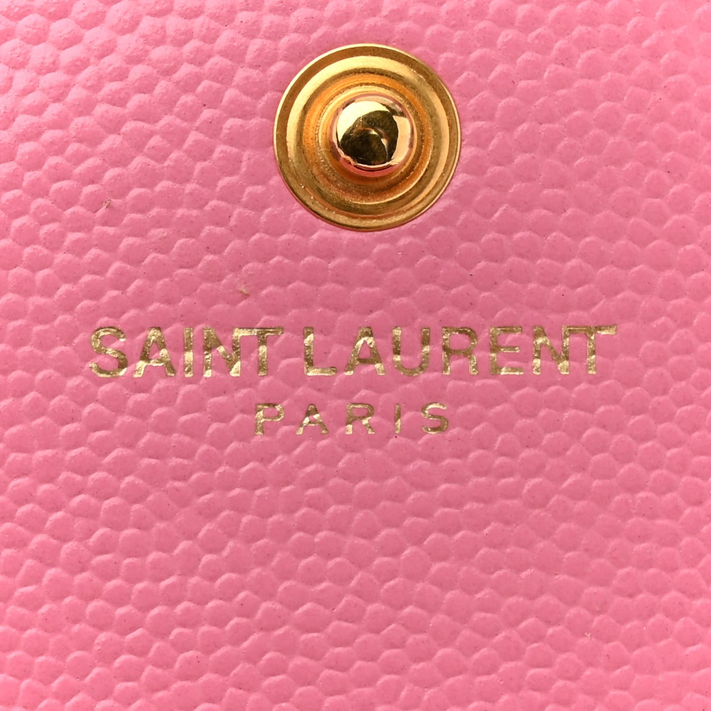 Grain De Poudre Matelasse Chevron Monogram Chain Wallet Indian Pink