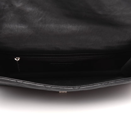 Chanel Washed Lambskin Maxi Take Away Flap Bag Black 5 of 23