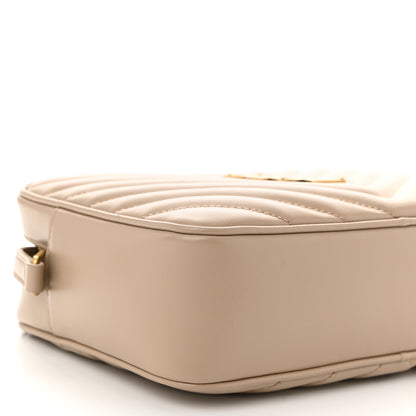Saint Laurent Calfskin Matelasse Monogram Lou Camera Bag Dark Beige 9 of 10