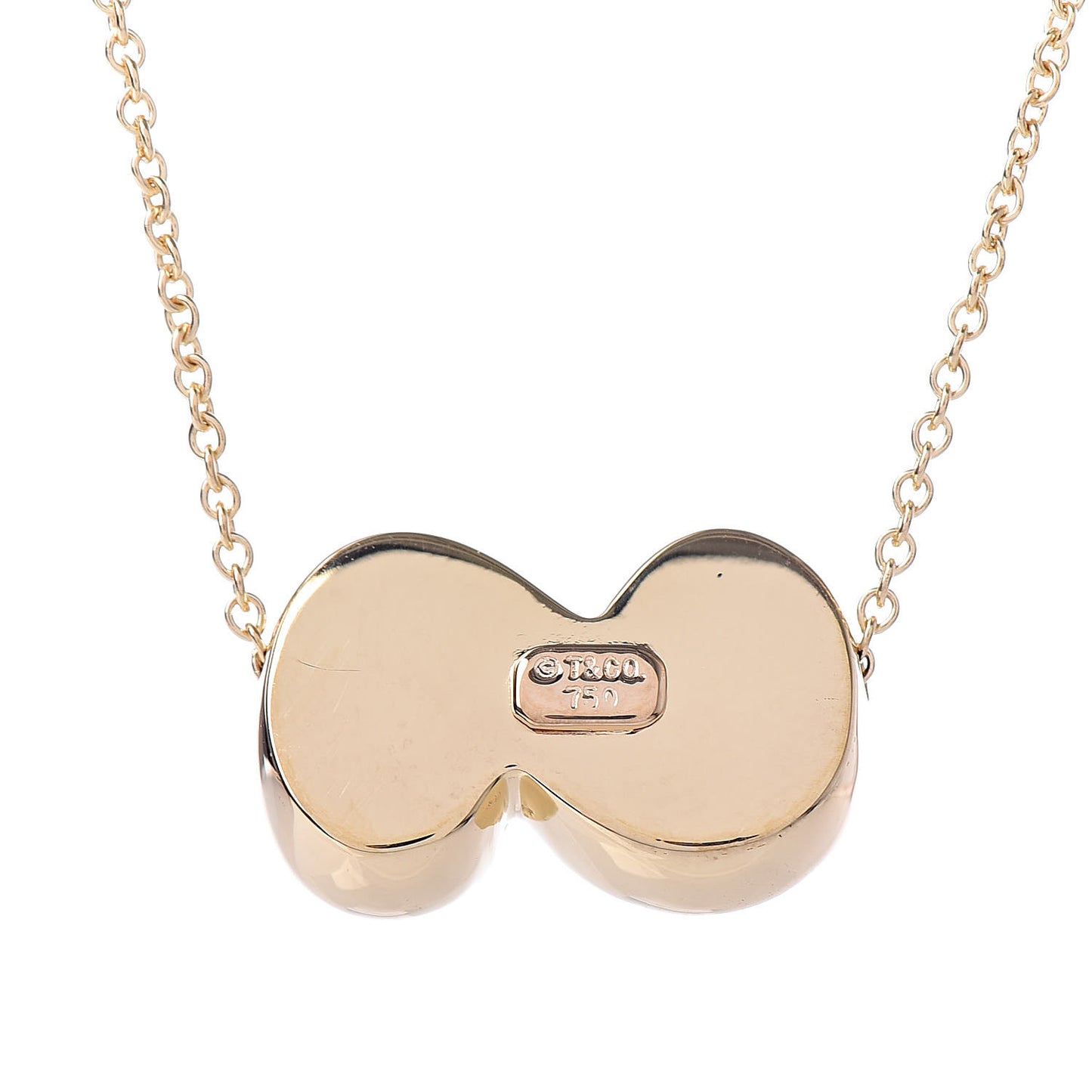 18K Yellow Gold Spiro Swirl Pendant Necklace