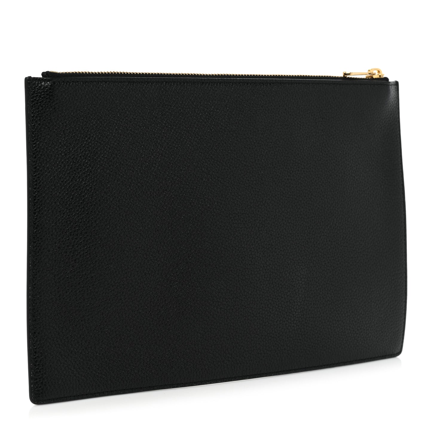 Grainy Calfskin Zumi Pouch Black