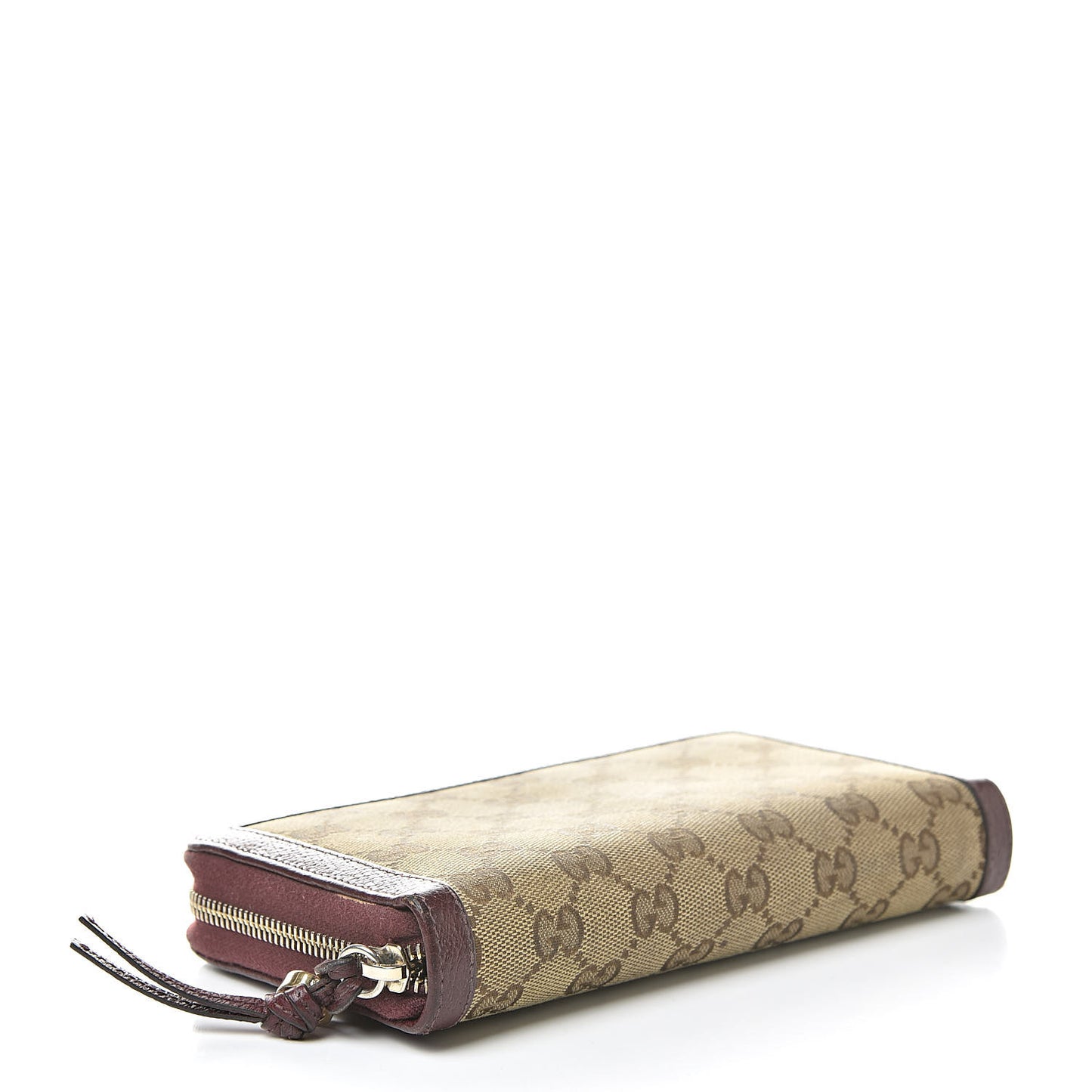 Monogram Zip Around Wallet Burgundy