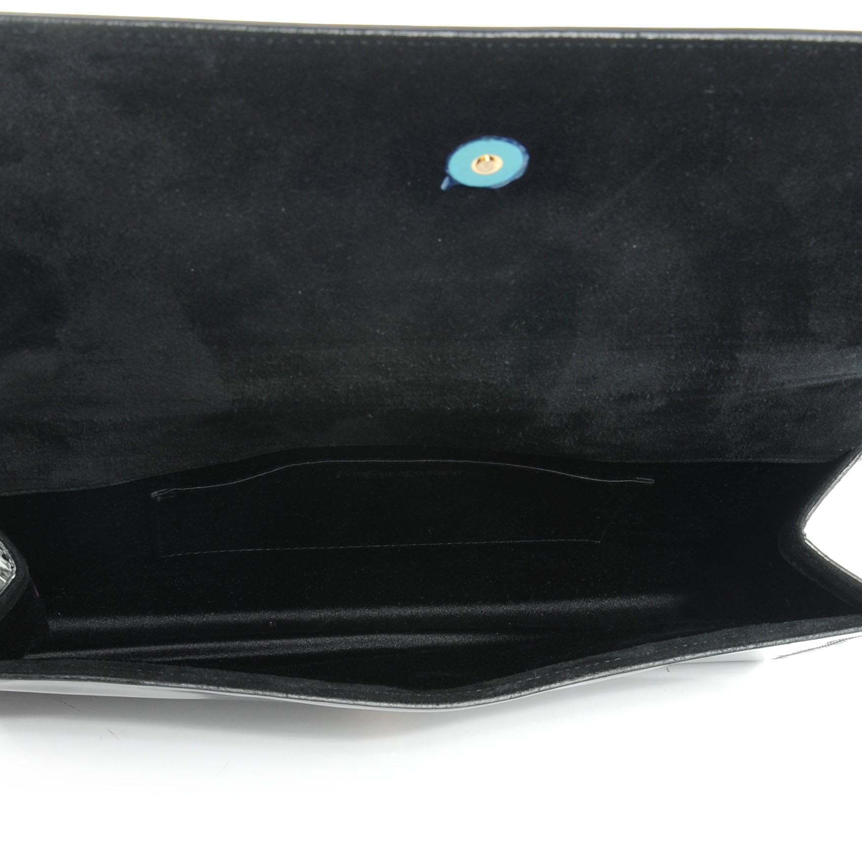 Saint Laurent Patent Monogram Large Belle De Jour Clutch Black 5 of 8