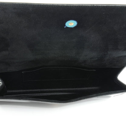 Saint Laurent Patent Monogram Large Belle De Jour Clutch Black 5 of 8