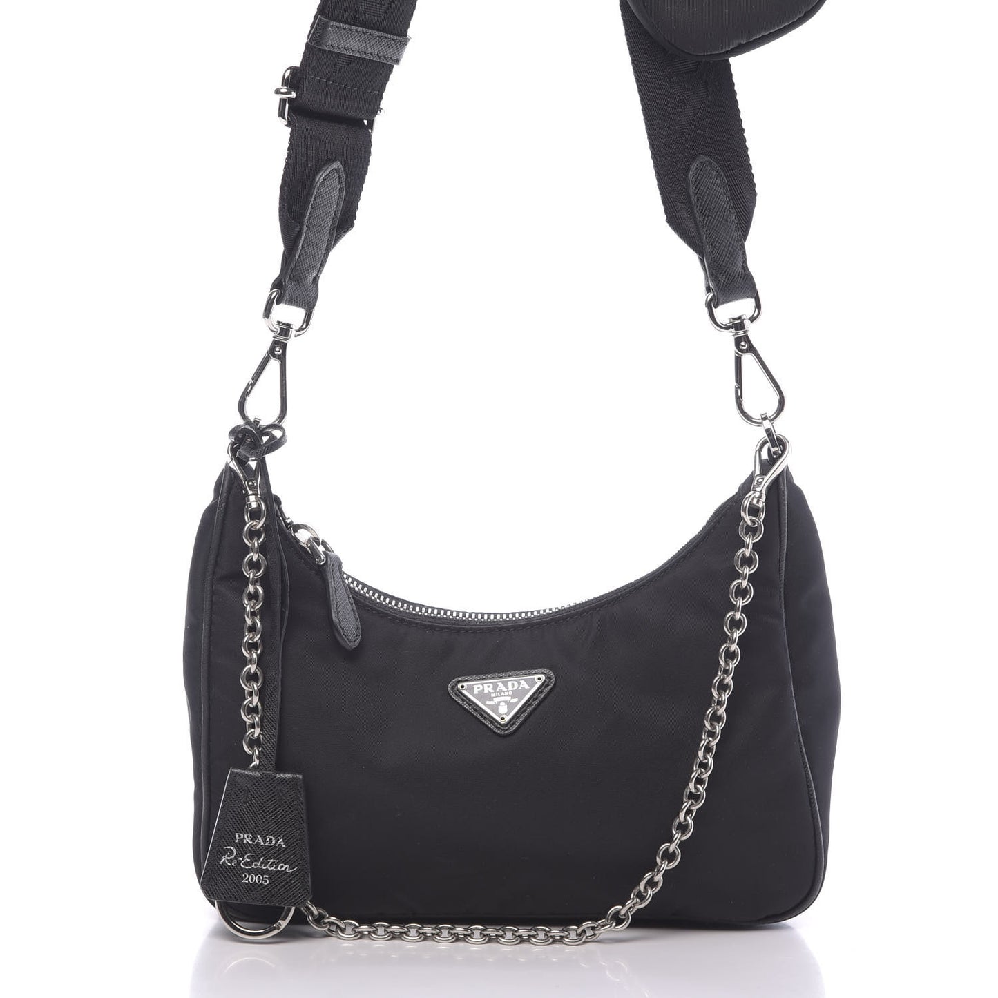 Nylon Re-Edition 2005 Shoulder Bag Black