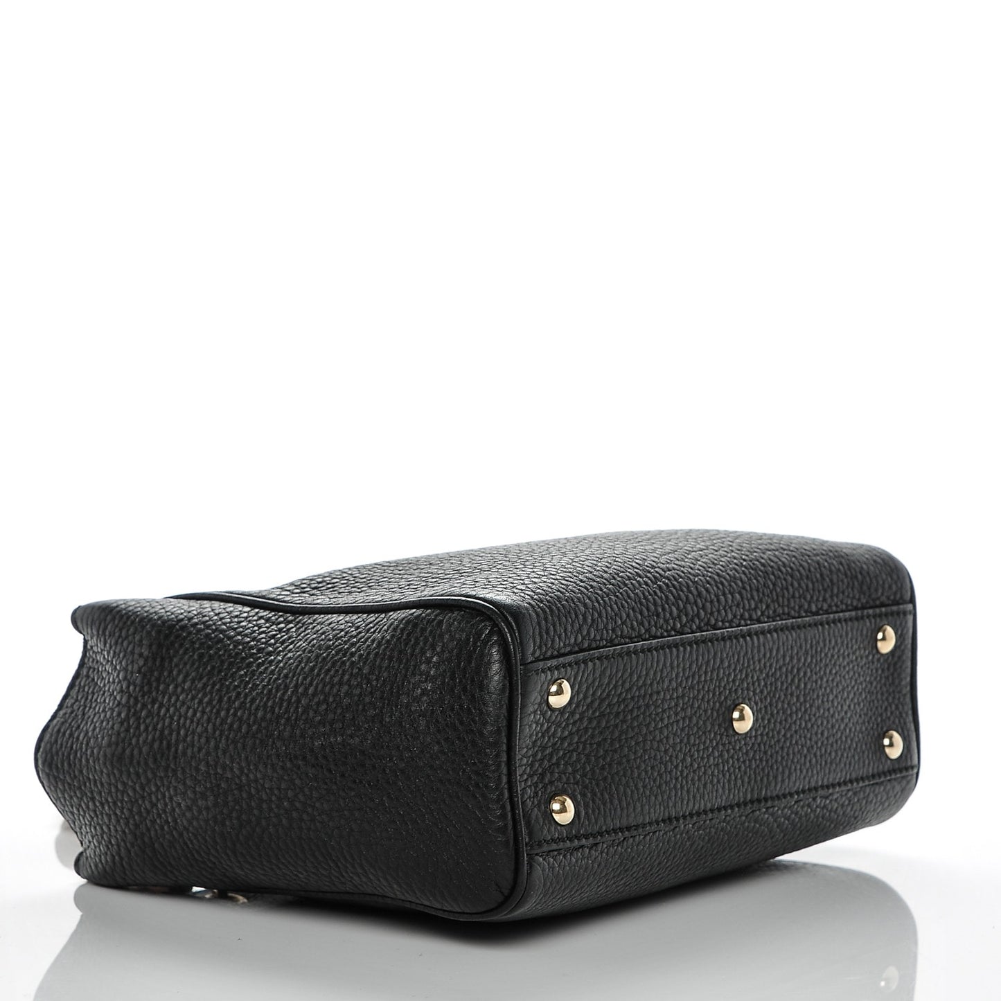 Cellarius Calfskin Mini Bamboo Shopper Tote Black