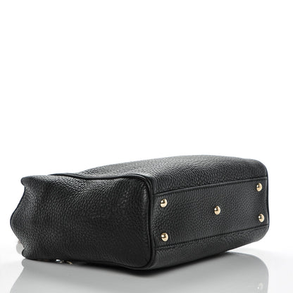 Gucci Cellarius Calfskin Mini Bamboo Shopper Tote Black 4 of 6