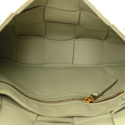 Bottega Veneta Lambskin Maxi Intreccio Cassette Crossbody Bag Travertine 5 of 13