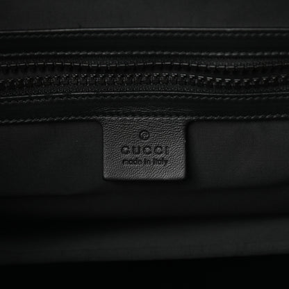 Gucci X DAPPER DAN Calfskin Laminated Ayers GG Micro Monogram Double Buckle Backpack Black Gold 6 of 9