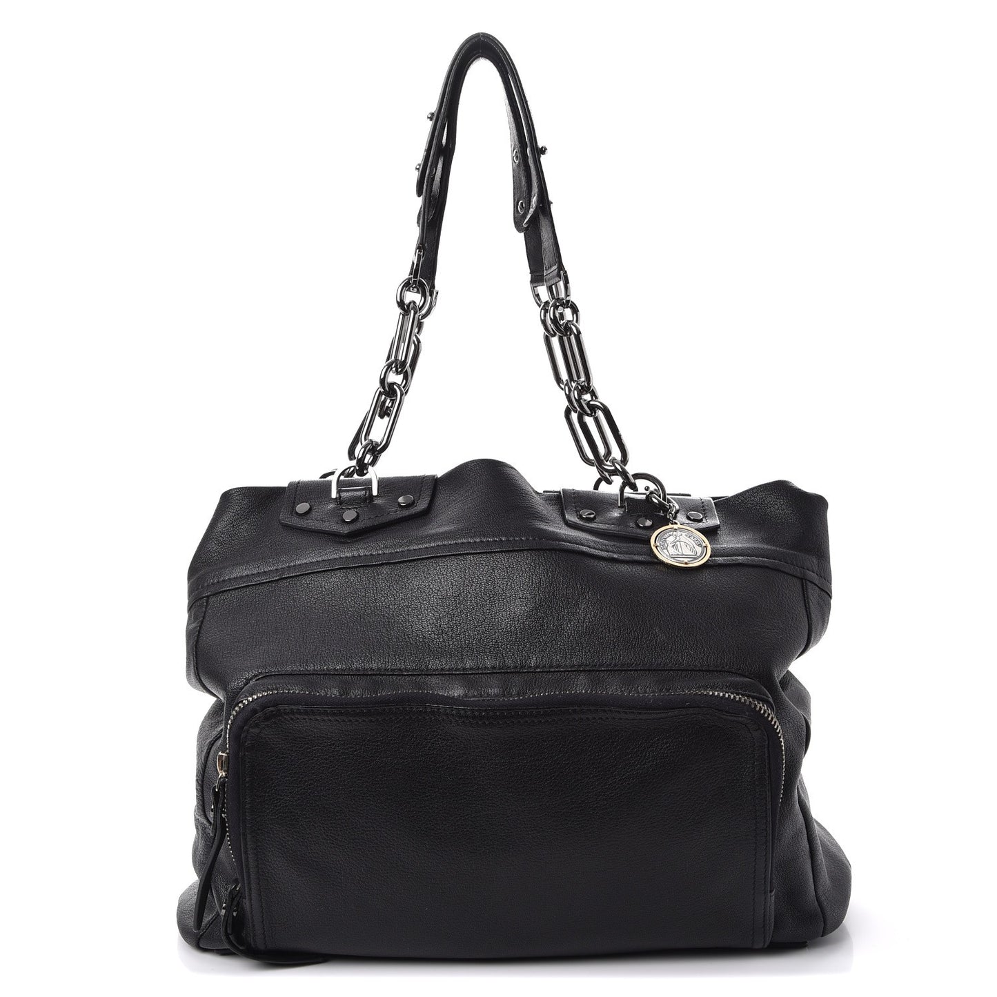 Goatskin Shoulder Bag Black
