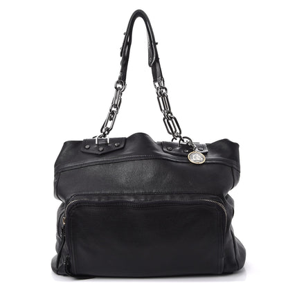 Lanvin Goatskin Shoulder Bag Black 1 of 11