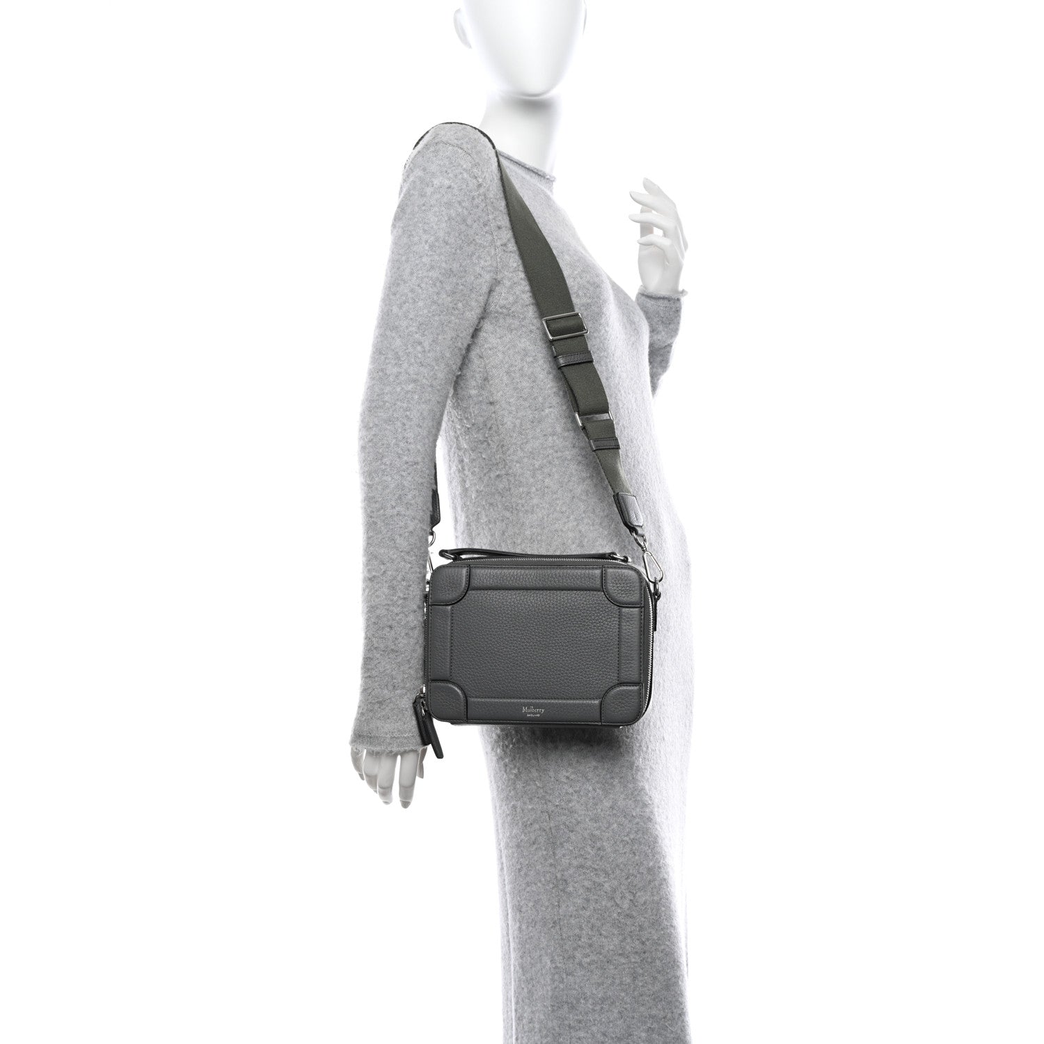 Mulberry Calfskin Belgrave Crossbody Charcoal 2 of 11