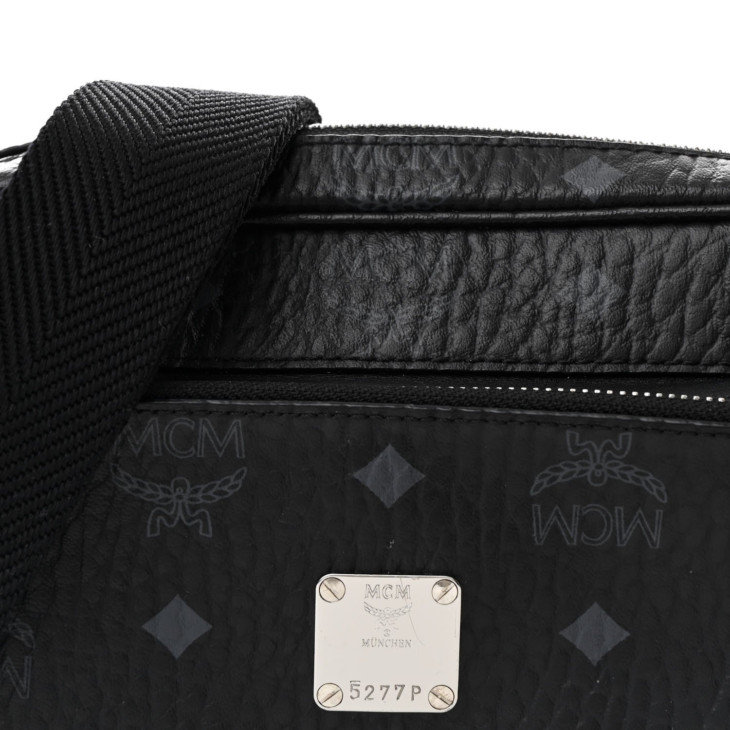 MCM Visetos Camera Crossbody Bag Black 8 of 10