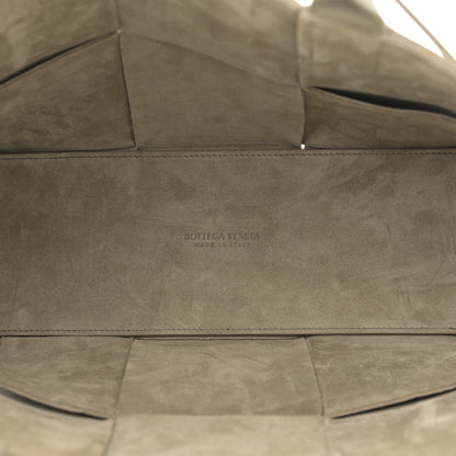 Bottega Veneta Grained Calfskin Intrecciato Small Arco Tote Taupe 6 of 11