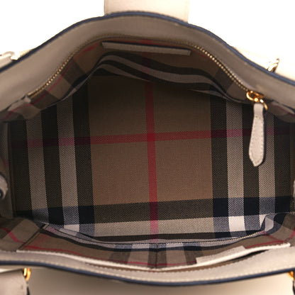 Burberry Soft Grain Calfskin Medium Buckle Tote Limestone 5 of 16