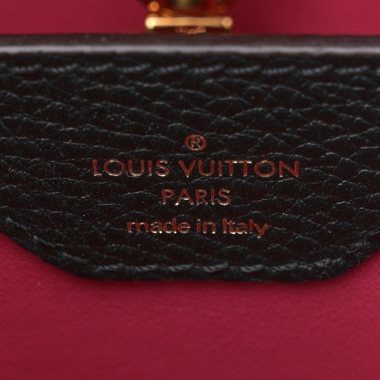 Louis Vuitton Taurillon Capucines BB Black 6 of 11