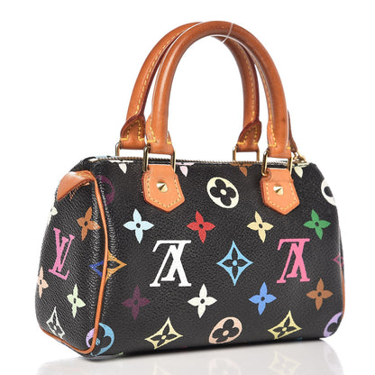 Louis Vuitton Monogram Multicolor Mini Sac HL Speedy Black 3 of 14