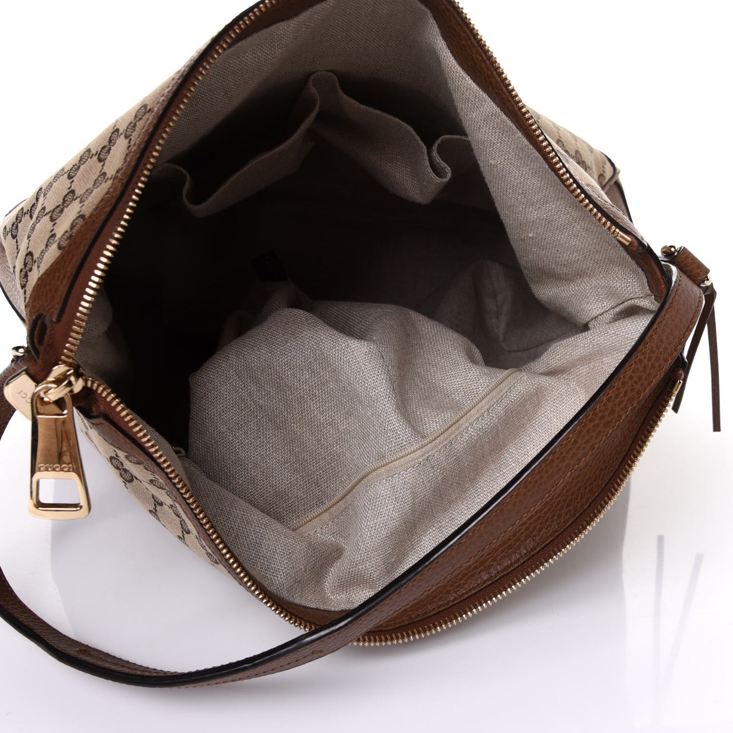 Soft GG Monogram Large Margaux Hobo Brown