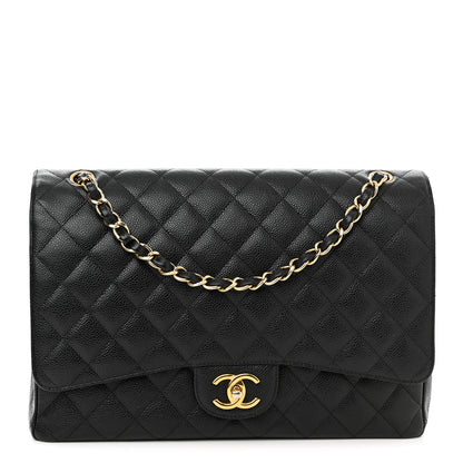 Chanel Caviar Quilted Maxi Double Flap Black 1 of 10