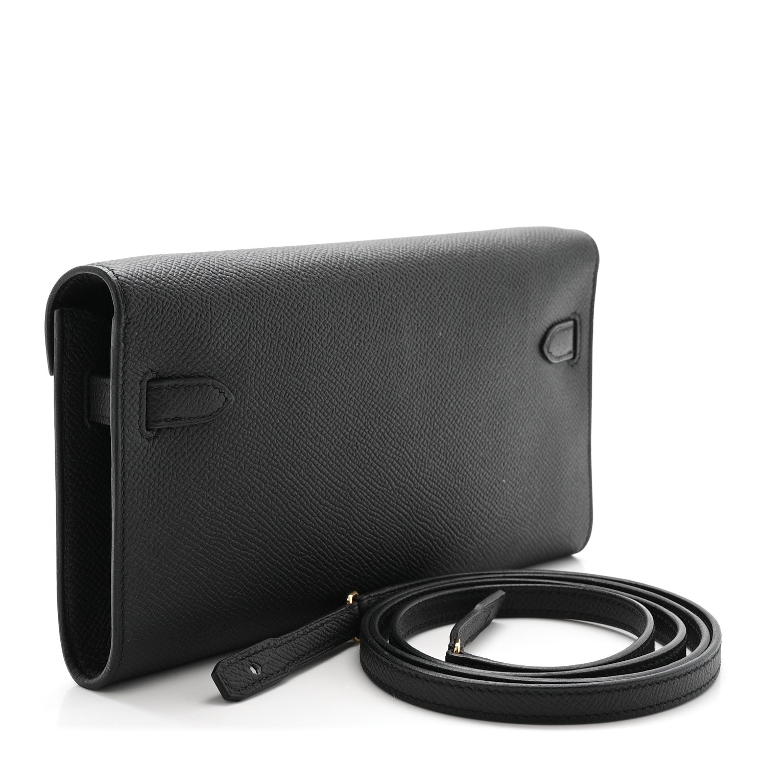 Hermes Epsom Kelly Wallet To Go Black 3 of 9