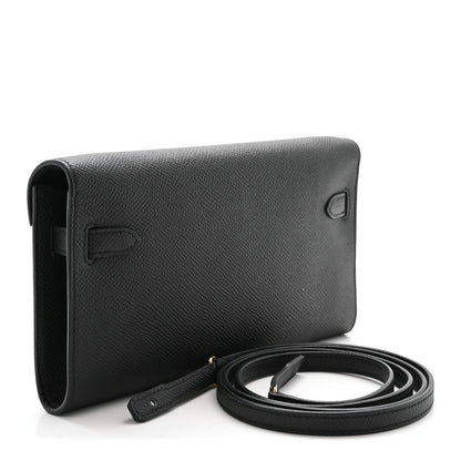 Hermes Epsom Kelly Wallet To Go Black 3 of 9