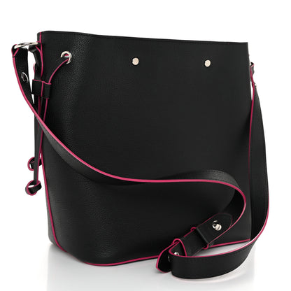 Louis Vuitton Calfskin Lockme Bucket Black 3 of 11