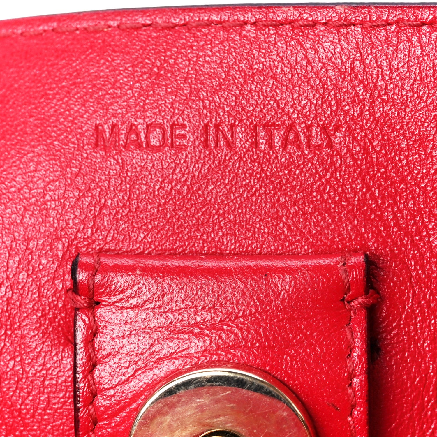 Christian Dior Calfskin Snakeskin Medium Diorissimo Tote Red 7 of 11
