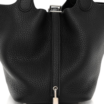 Hermes Taurillon Clemence Picotin Lock 18 PM Black 8 of 11