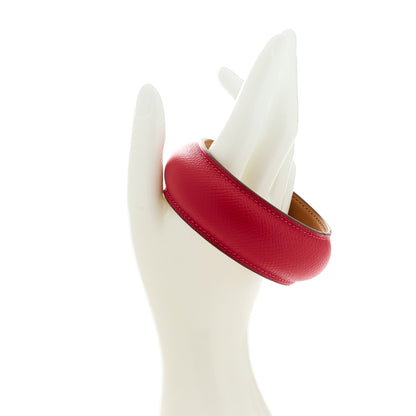 Hermes Epsom Astral Bracelet M Rouge Casaque 2 of 5