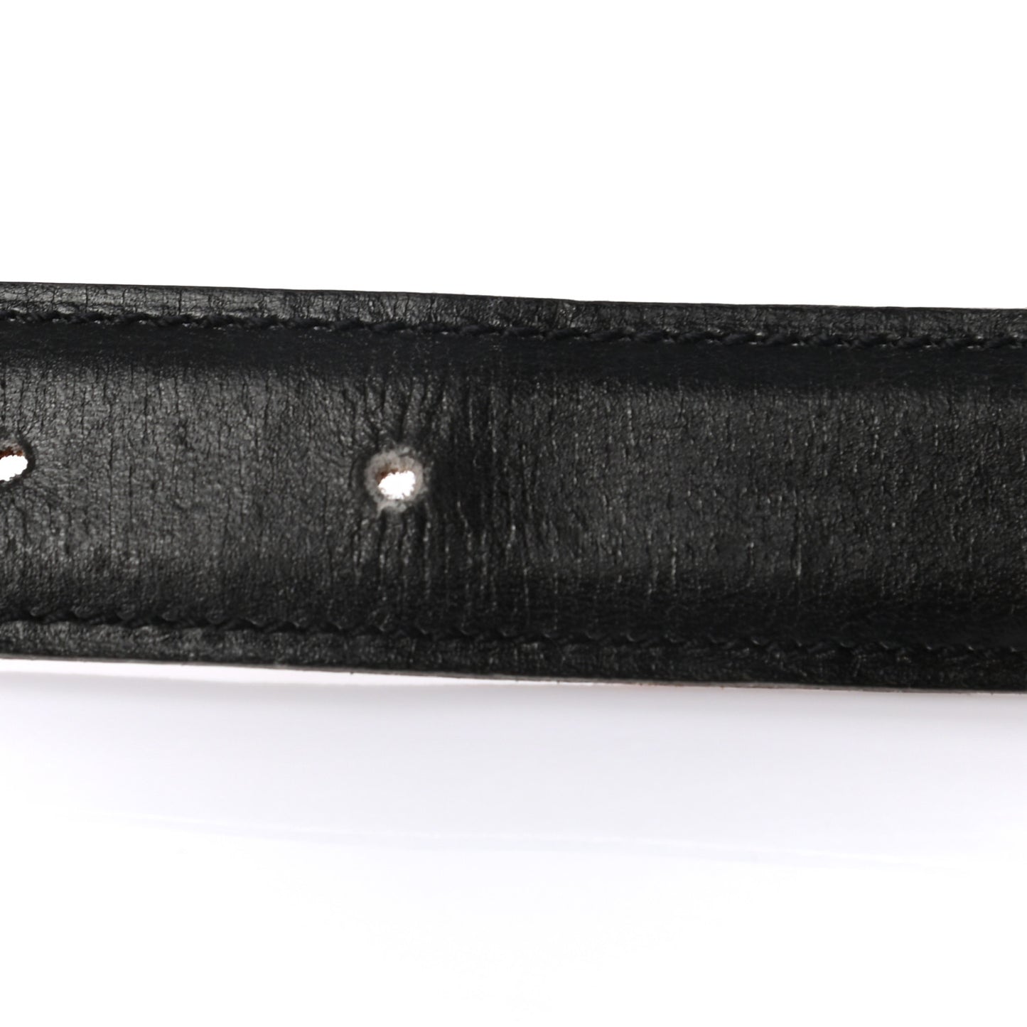 Box Courchevel 24mm Constance H Belt 75 Gold Black
