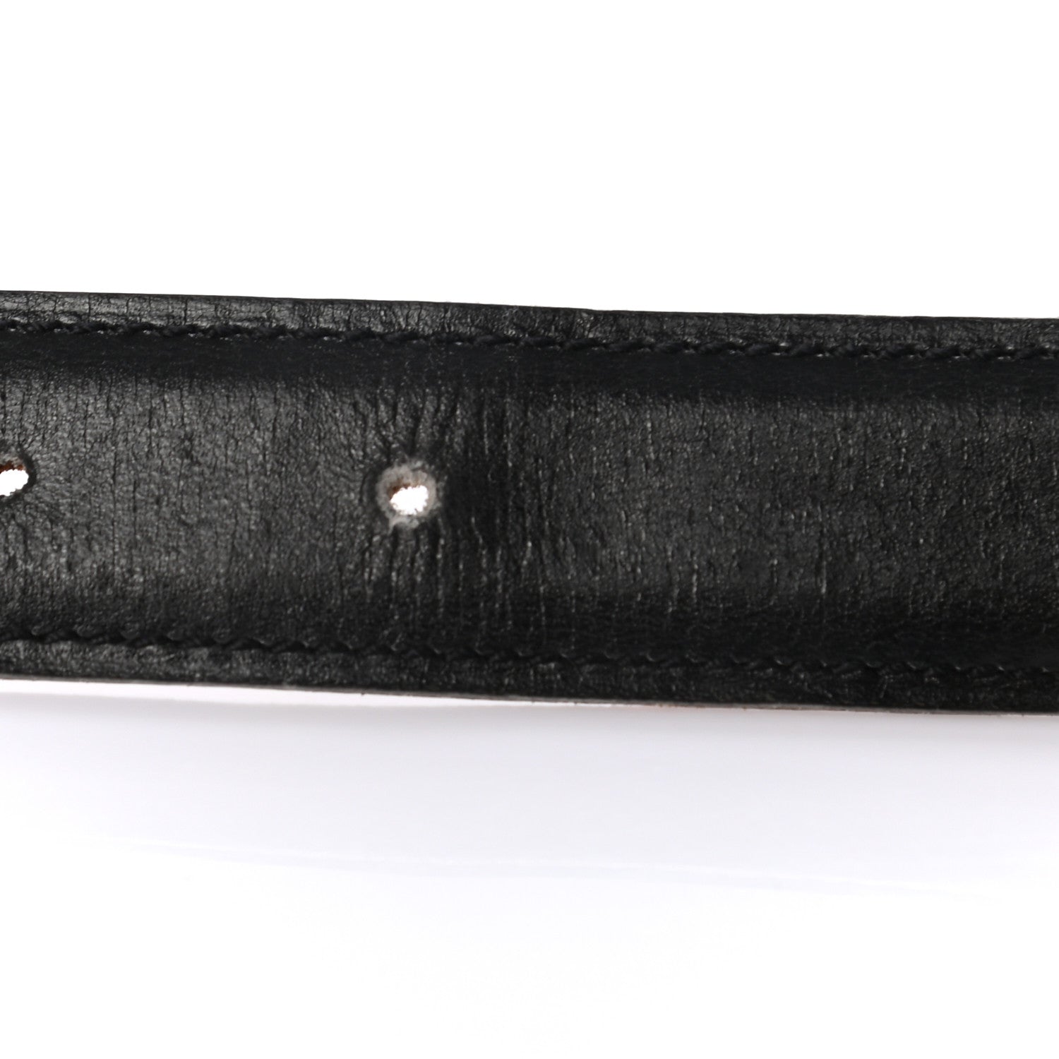 Hermes Box Courchevel 24mm Constance H Belt 75 Gold Black 9 of 10
