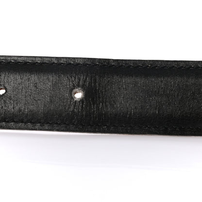 Hermes Box Courchevel 24mm Constance H Belt 75 Gold Black 9 of 10