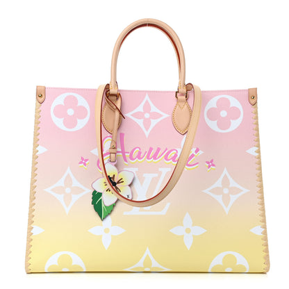 Louis Vuitton Monogram Giant By The Pool Hawaii Onthego GM Light Pink 1 of 9