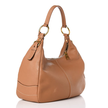 Prada Vitello Daino Hobo Caramel 3 of 10