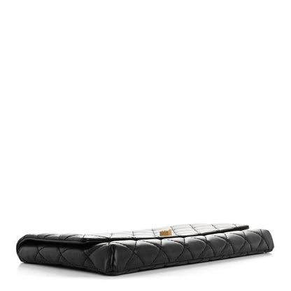 Chanel Aged Calfskin Quilted Reissue 2.55 Clutch Black 4 of 7