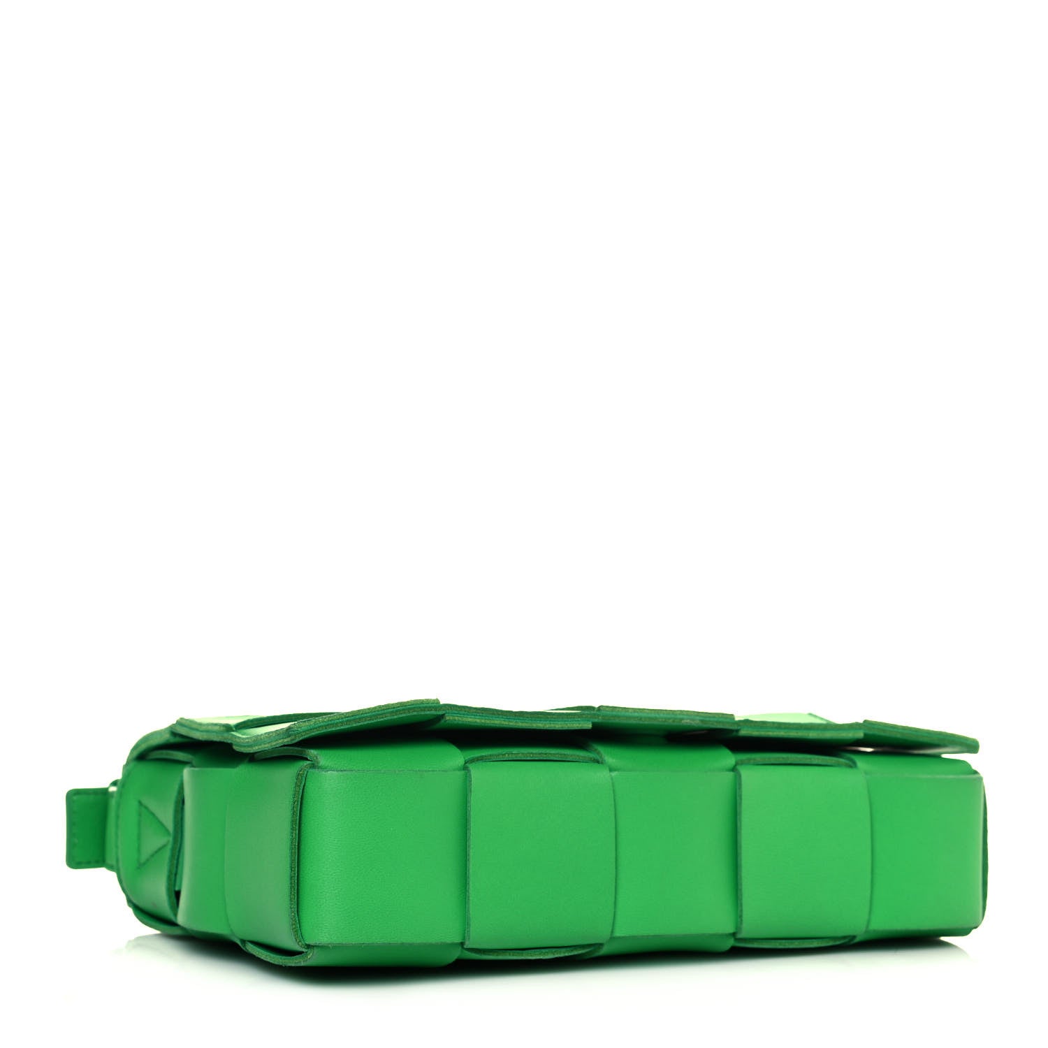 Bottega Veneta Lambskin Maxi Intrecciato Cassette Crossbody Bag Grass 4 of 11