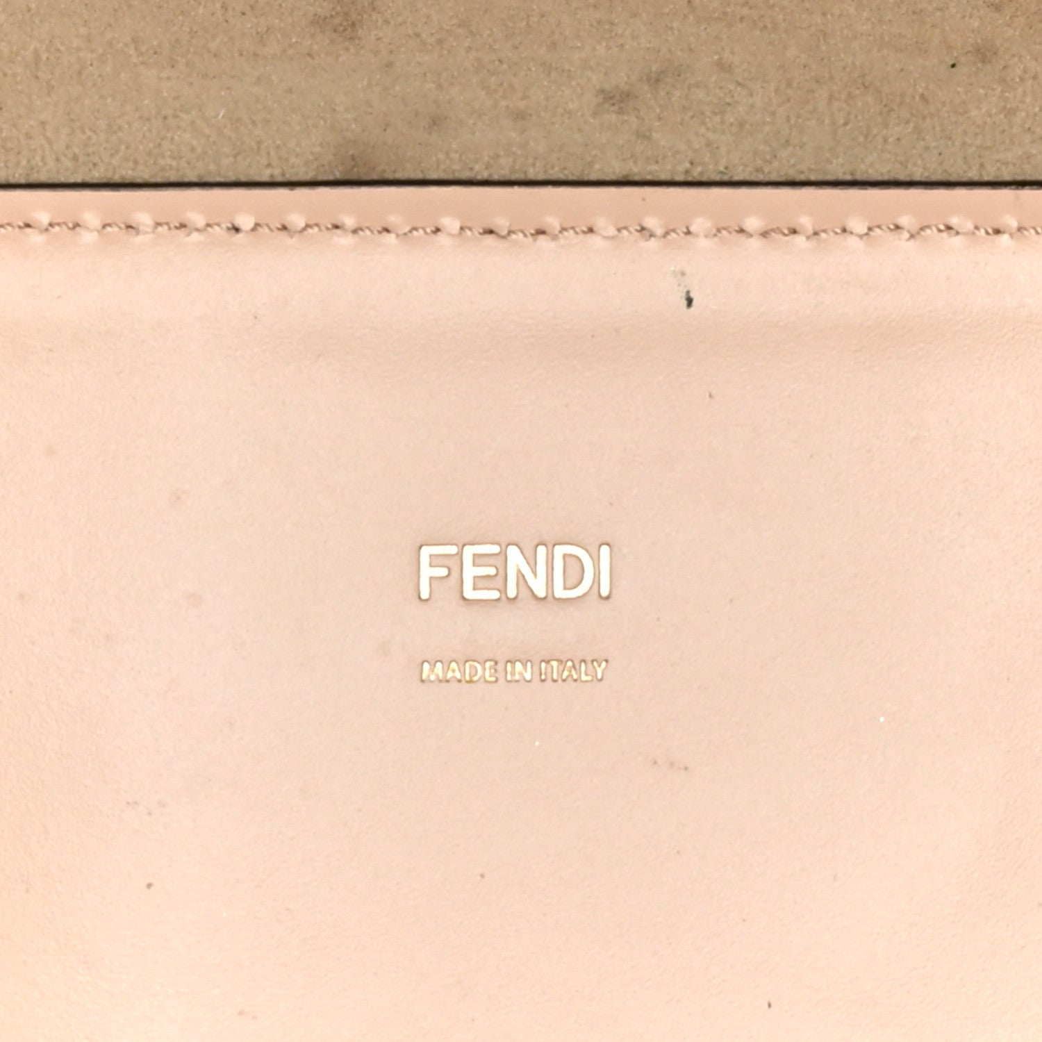 Fendi Vitello King Plexiglass Logo Embossed Medium Fendi Sunshine Shopper Tote Light Rose 7 of 13